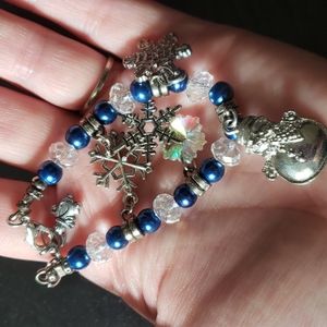 🦝 Cute Winter Charm Bracelet❄️⛄